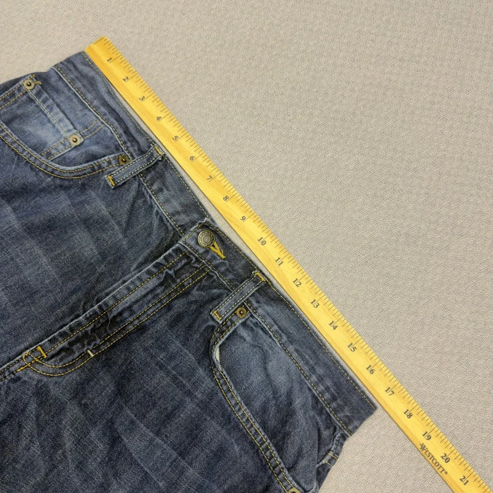 Banana Republic Jeans Mens 34x30 Blue Denim Straight Fit Faded Y2k Casual